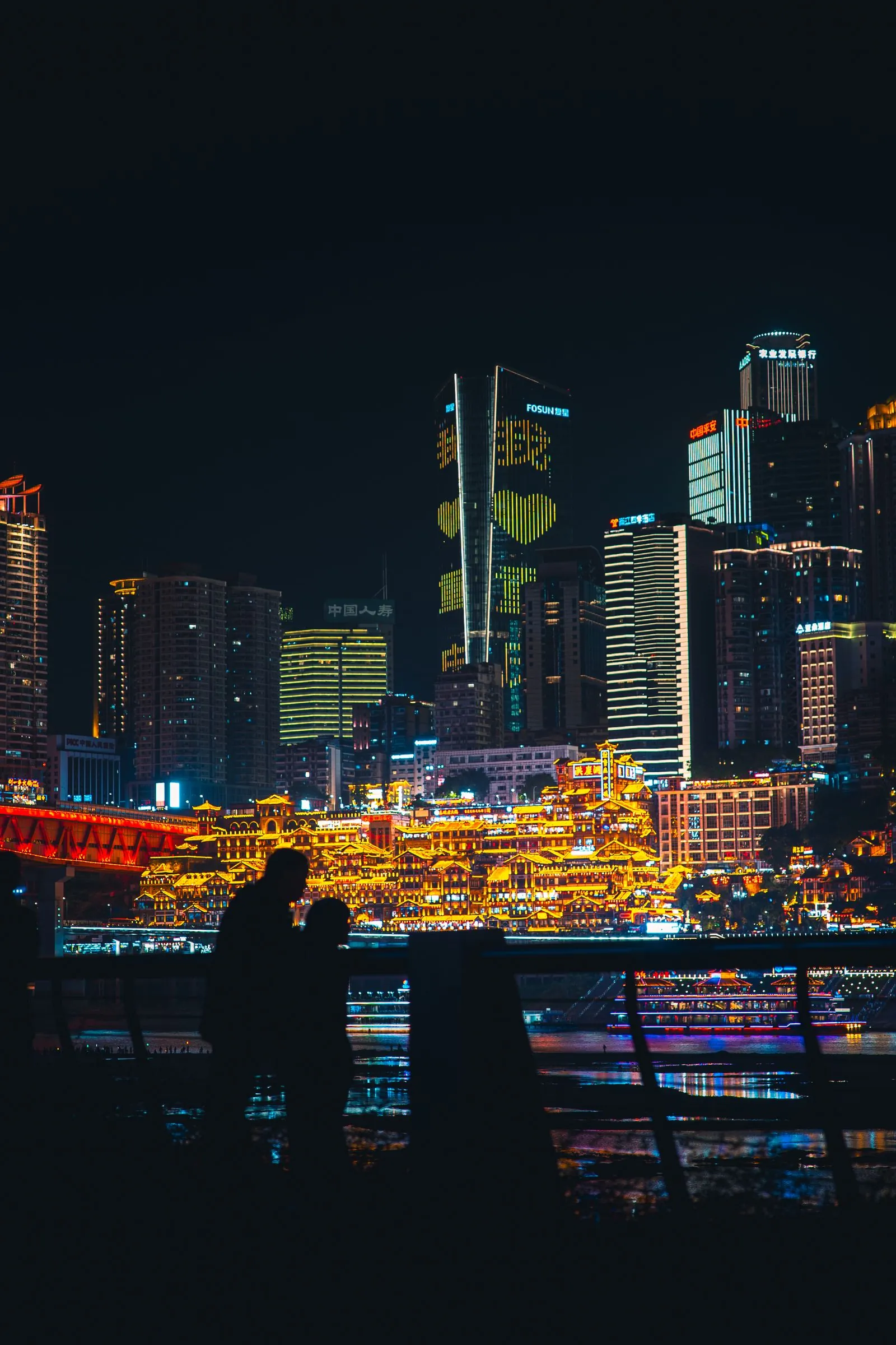 Chongqing night view with Hongyadong